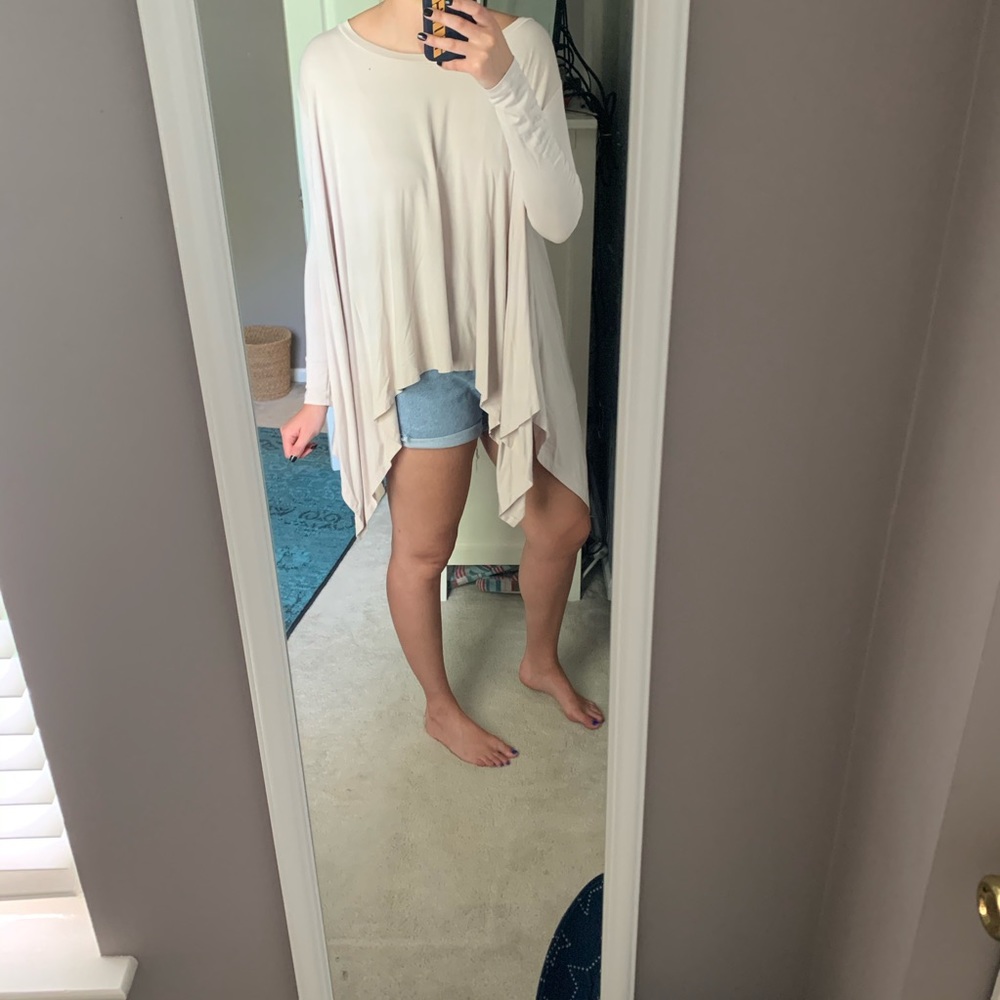 Boutique Long Sleeve Draped Shirt